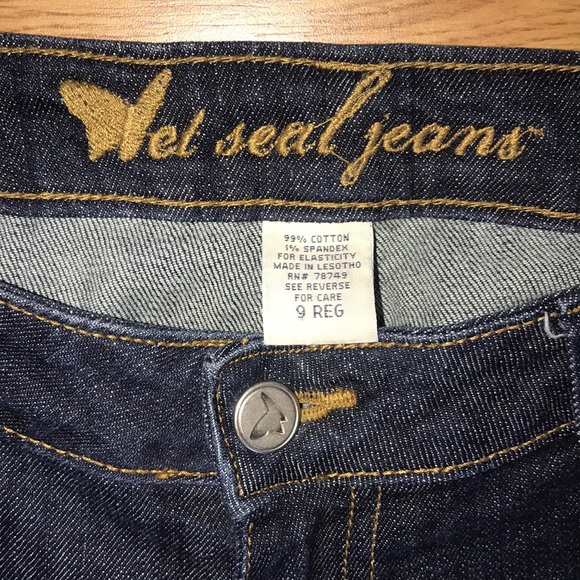 Wet Seal Straight Leg Denim Jeans Size 9 Regular - Picture 3 of 8